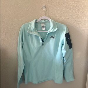 The North Face Women’s Small Aqua Fleece Half-Zip Pullover